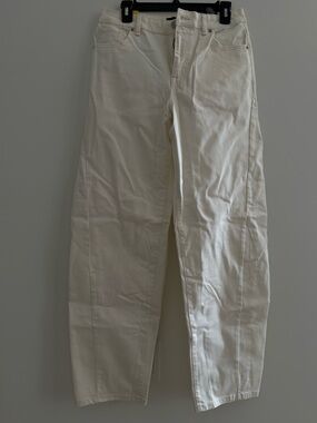 Hudson Jeans Off-White barrel  Leg Denim NWT